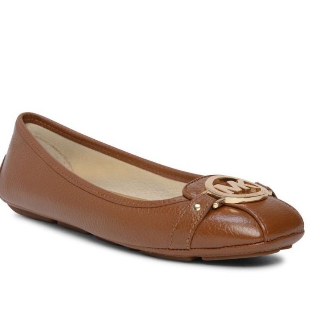 Michael Kors Brown Leather Flats
